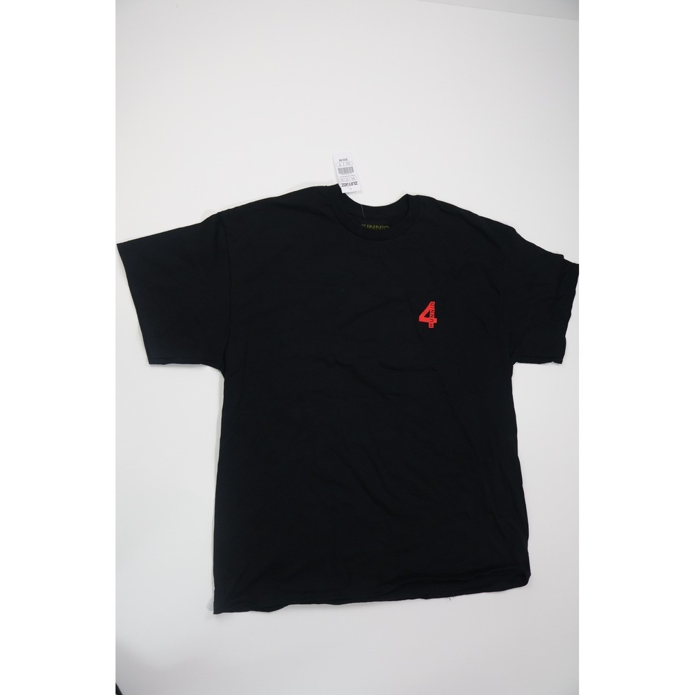 4Hunnid T-Shirt Good Sex No Stress L Black Cotton Casual Streetwear
